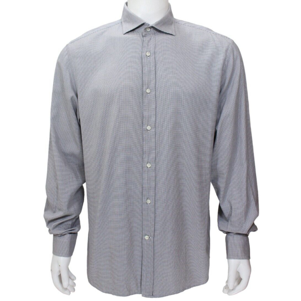 Ralph Lauren Purple Label Patterned Dress Shirt Cotton
